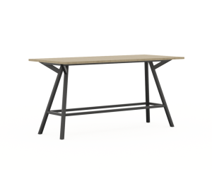 Bridge vergadertafel recht 160 x 60 cm, 
ronde poten Ø50 mm, vaste hoogte 90 cm