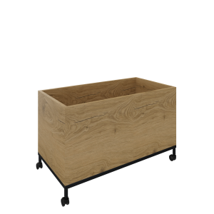 Flexwall verrijdbare plantenbak 1OH op wielen 80 br x 46 hg x 43 dp