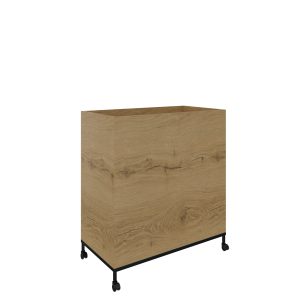 Flexwall verrijdbare plantenbak 2OH op wielen 80 br x 85 hg x 43 dp