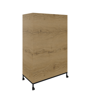 Flexwall verrijdbare plantenbak 3OH op wielen 80 br x 124 hg x 43 dp
