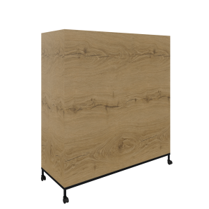 Flexwall verrijdbare plantenbak 3OH op wielen 119 br x 124 hg x 43 dp