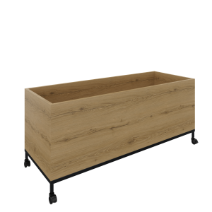 Flexwall verrijdbare plantenbak 1OH op wielen 119 br x 46 hg x 43 dp