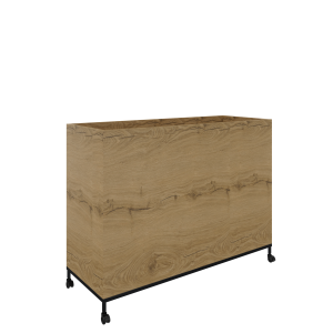 Flexwall verrijdbare plantenbak 2OH op wielen 119 br x 85 hg x 43 dp