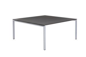 Carré vergadertafel vierkant 160 x 160 cm, poottype A, vaste hoogte 75 cm