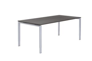 Carré vergadertafel recht 200 x 100 cm, poottype A, instelbaar 62 - 86 cm