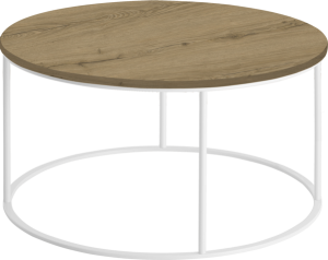 Frame lounge tafel Ø80 cm, op gelast frame Ø15 mm, hoogte 42 cm