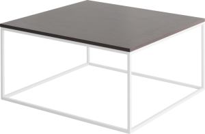 Frame Lounge tafel, vierkant 80 x 80 cm, op gelast frame 15 mm, hoogte 42 cm