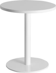 Pipe lounge tafel Ø40 cm, op kolom, hoogte 42 cm