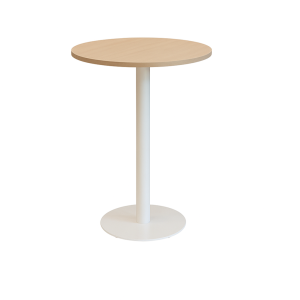 Kolom hoge tafel rond Ø80 cm, ronde voet Ø50 cm, vaste hoogte 110 cm