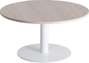 Pipe lounge tafel Ø80 cm, op kolom, hoogte 42 cm