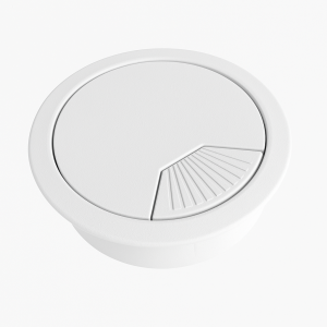 Huislijn kabeldoorvoer dop Ø90 mm voor boring 80 mm, WT - Wit RAL9010