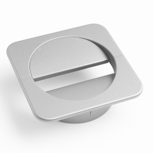 Huislijn kabeldoorvoer dop vierkant 90 mm voor boring 80 mm, AL - Aluminium RAL9006