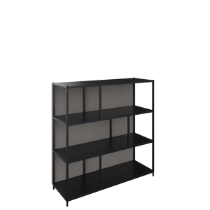 Akoestisch achterhangend paneel 3 OH, 119 br x 119 hg, 32 mm dikte, volledig gestoffeerd