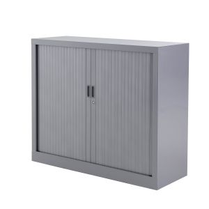 Huislijn Economy jalouziekast 100h x 120b x 43d cm, kunststof lamellen, stalen romp, 2 legborden