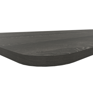 Blad 120 x 120 cm met 2 afgeronde hoeken, 25 mm Melamine, E04 - Eiken YT-04B