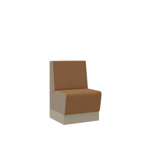 Aura café medium bench, 1-zits compleet gestoffeerd, 60 cm breed