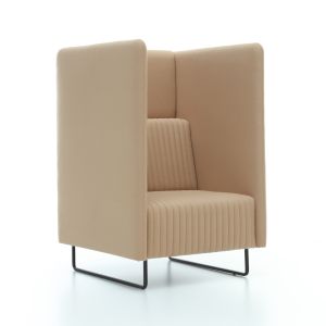 Mona High, fauteuil, gestoffeerd
