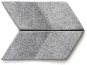 Feltouch Decosound, model Parallels, 80 x 40 cm, 6 cm dik, incl. bevestiging set