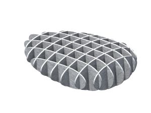 Feltouch Plativity Cloud, model Pebble, 102 x 132,5 cm, incl. ophangset