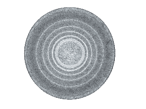 Feltouch Sparkle, model Ripple Wall, Ø115 cm, aan/uit indirect licht, incl. bevestiging set