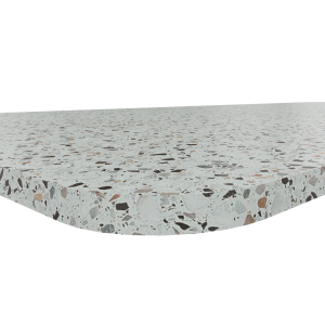 Blad 120 x 120 cm met 2 afgeronde hoeken, 22 mm HPL Duropal, HAC - S68048 FG Abruzzo Colore