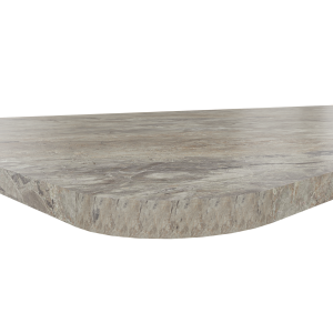 Blad 120 x 120 cm met 2 afgeronde hoeken, 22 mm HPL Duropal, HBP - S63021 SD Breccia Paradiso