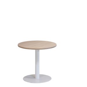 Kolom tafel rond Ø80 cm, ronde voet Ø50 cm, vaste hoogte 75 cm
