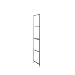 Flexwall 4OH eindframe 165 hg x 43 dp, tbv koppeling aan opstelling