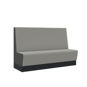 Aura café hoog bench, 3-zits compleet gestoffeerd, 180 cm breed
