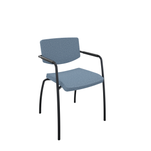 Alfa lage rug - 4 poots zwart - Pearl 0030_1.png