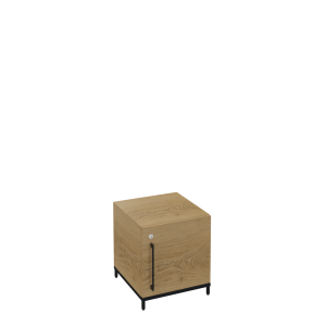 Flexwall kast 1 OH op metalen 4-poots sokkel 41 br x 46 hg x 43 dp met 1 x draaideur
