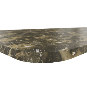 Blad 120 x 120 cm met 2 afgeronde hoeken, 22 mm HPL Duropal, HOB - Oriental Stone Brown