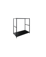 Flexwall frame 85 hg x 80 br x 43 dp, indeling 1-vaks en inclusief 2 legborden